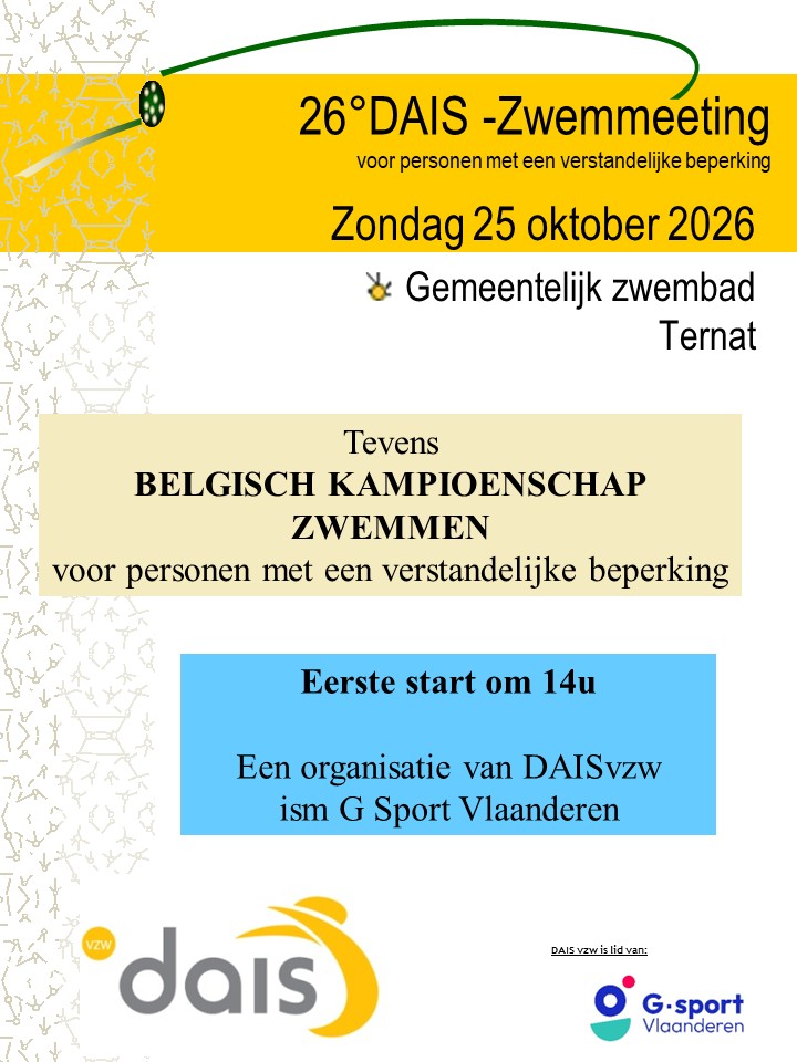 Zwemmeeting Ternat tevens BK